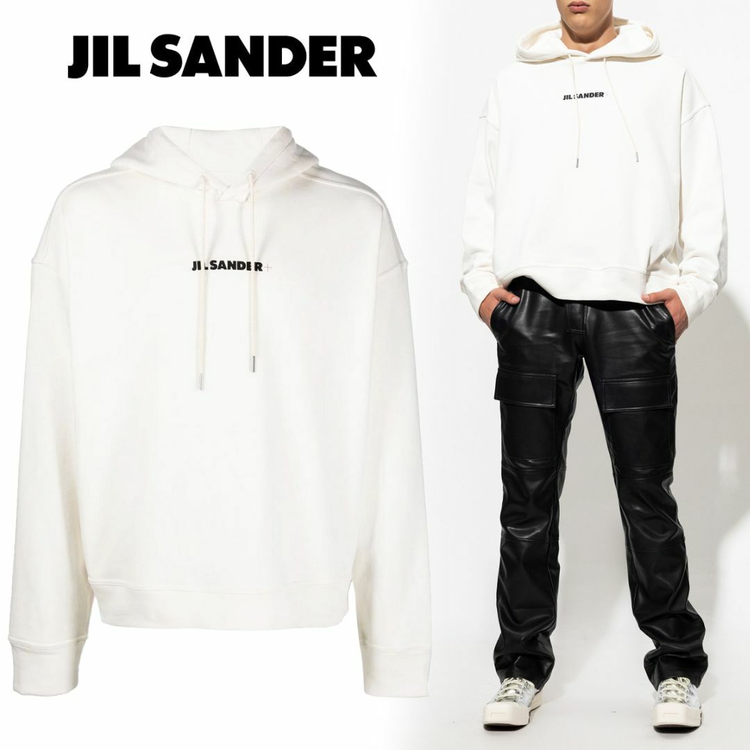 1 JIL SANDER オフホワイトルオーバー パーカー size S