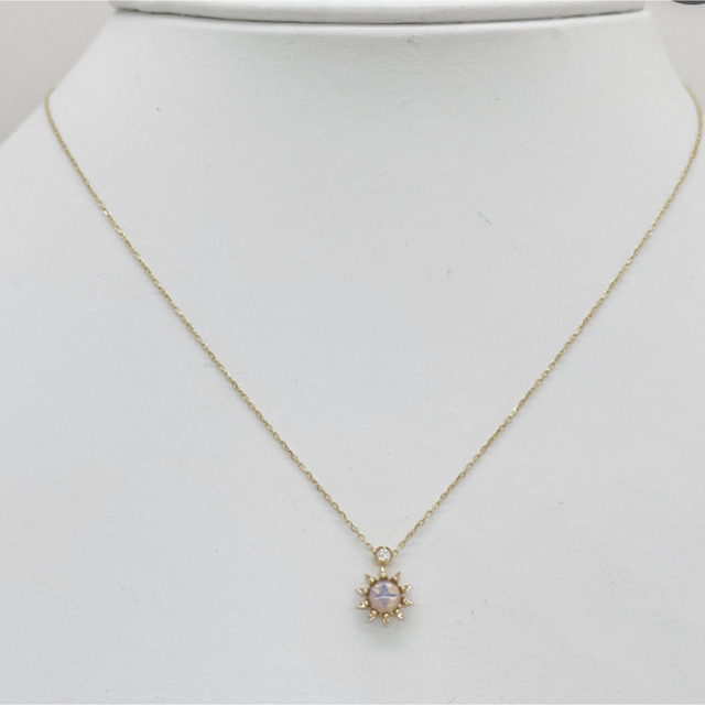 STAR JEWELRY - 美品/STAR JEWELRY/オパール&ダイヤネックレス/K10/10