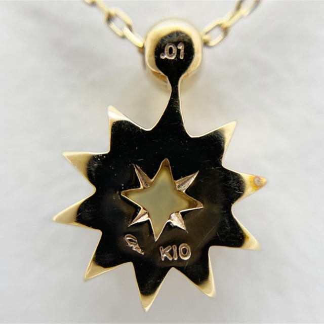 美品/STAR JEWELRY/オパール&ダイヤネックレス/K10/10金