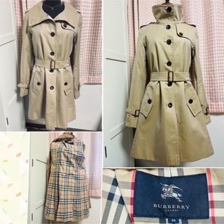 バーバリー(BURBERRY)の美品　バーバリーロンドン　トレンチコート　ウールインナー付き　バーバリーチェック(トレンチコート)