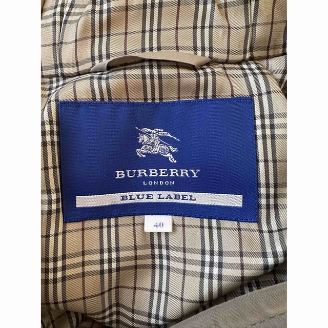 BURBERRY BLUE LABEL(バーバリーブルーレーベル)のななみこうさぎ様専用！バーバリーブルーレーベル　美品　中綿入りダッフルコート♡ レディースのジャケット/アウター(ダッフルコート)の商品写真