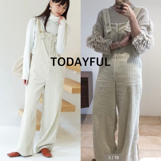 TODAYFUL - みい様◎TODAYFUL ワイドコーデュロイサロペットの通販 by ...