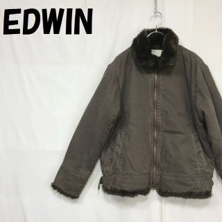 エドウィン(EDWIN)の【人気】エドウィン ブルゾン ジップアップジャケット フェイクファー  M(ブルゾン)