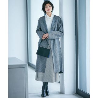 ICB - 美品 ICB Wool Rever ノーカラーコートの通販｜ラクマ