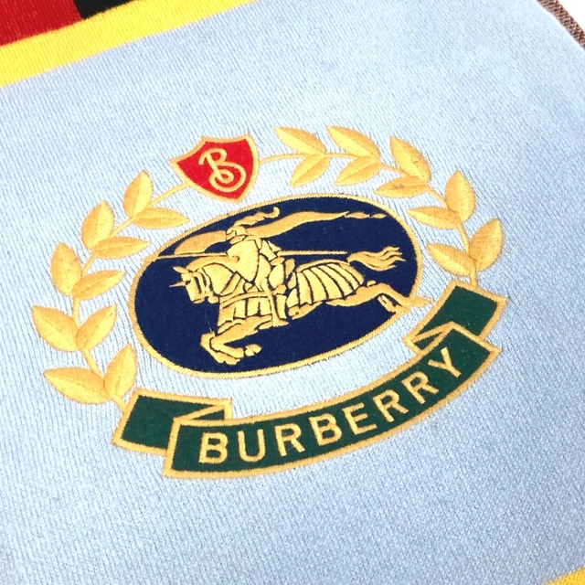 BURBERRY バーバリー マフラー カシミア100％ エンブレム - 小物