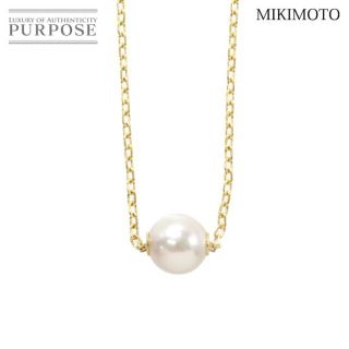 ミキモト(MIKIMOTO)のミキモト MIKIMOTO アコヤ真珠 7.0mm ネックレス 43cm K18 YG イエローゴールド 750 パール VLP 90176371(ネックレス)