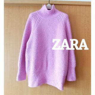 ザラ(ZARA)のZARA★ざっくりオーバーピンクニット(ニット/セーター)