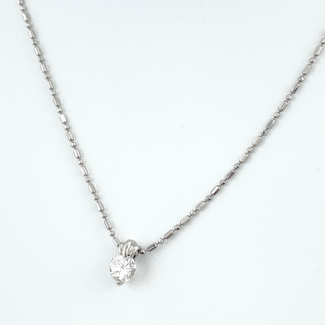 楽天カード分割】 ダイヤモンド デザインネックレス Pt900 【中古
