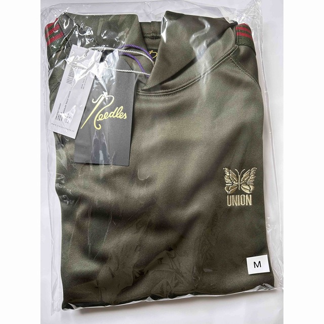 Needles(ニードルス)のUNION X NEEDLES TRACK HOODIE OLIVE M メンズのトップス(パーカー)の商品写真