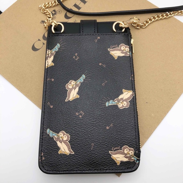 【COACH☆新作】新品！スマホショルダー！ペンギン！ブラック！限定品！希少！