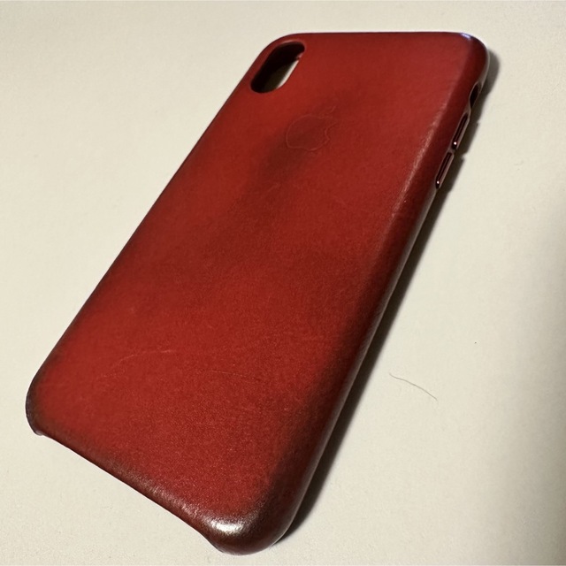 Apple - iPhone X 純正レザーケース レッド 赤の通販 by こだ's Shop