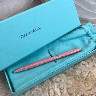 ティファニー(Tiffany & Co.)の☆ほぼ未使用☆ティファニー　ボールペン　シルバー925　ピンク(その他)