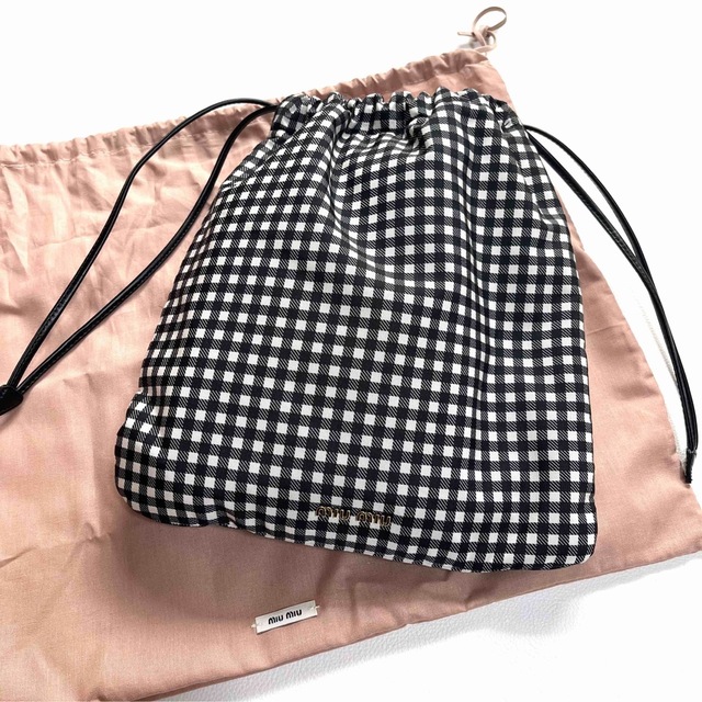 オリジナルデザイン手作り商品 22ss 人気 miumiu ファイユ ポーチ 巾着