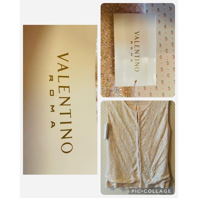 未使用　VALENTINO スパンコールベストレディース