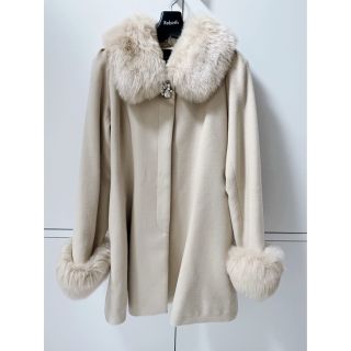 ワンウェイ oneway ファー コート Aライン ホワイト アウター 新品