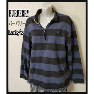 バーバリー(BURBERRY)のBURBERRY バーバリー ロゴ ポロシャツ レディース Mサイズ相当(ポロシャツ)