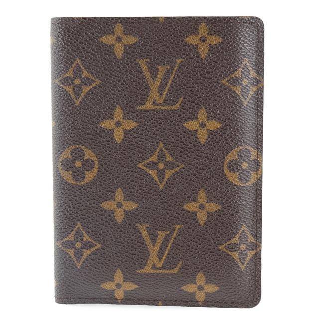 【LOUIS VUITTON】ルイ・ヴィトン クーヴェルテュール・パスポール M60181 キャンバス 茶 CA4059 ユニセックス パスケースオープン内側