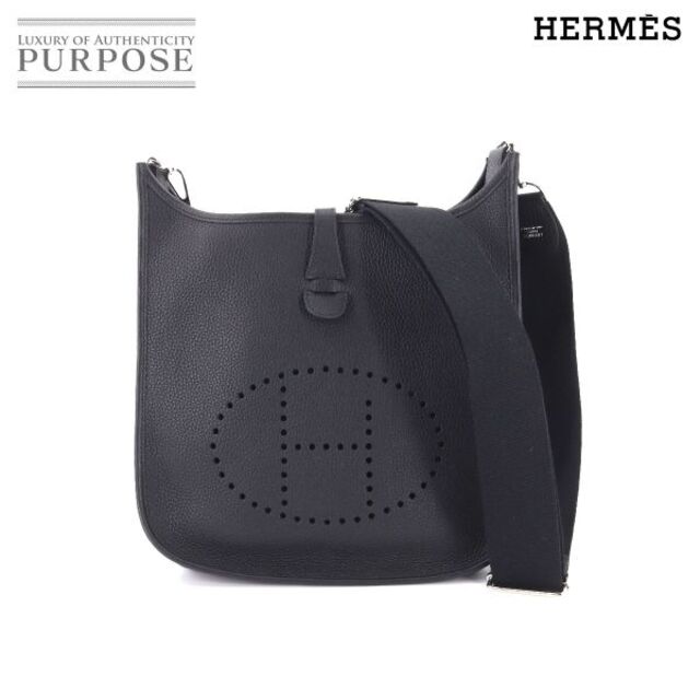 Hermes - 未使用 展示品 エルメス HERMES エブリン3 PM ショルダー バッグ トリヨンクレマンス ブラック Z刻印 シルバー 金具 VLP 90175970