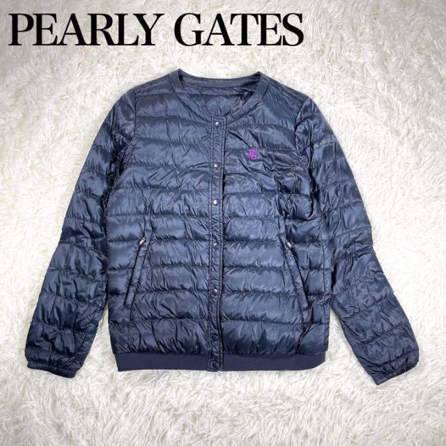 極美品】PEARLY GATES ノーカラーインナーダウンジャケット ゴルフ