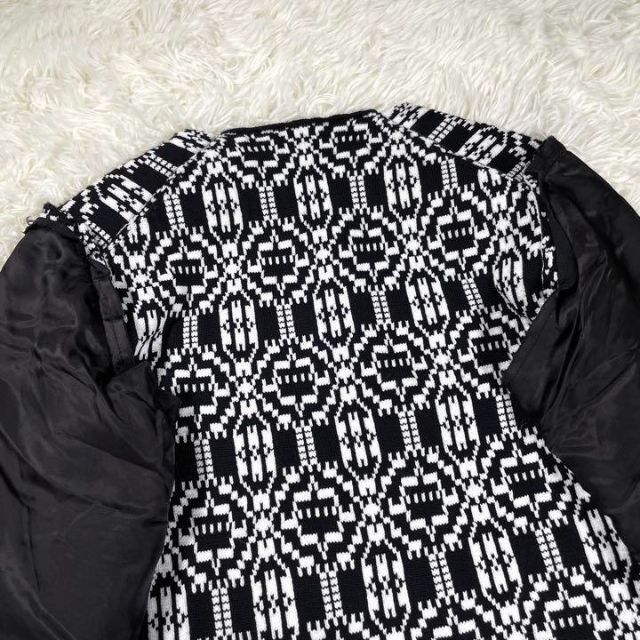 【極美品】Comme des Garcons AD2021 総柄切り替えニット