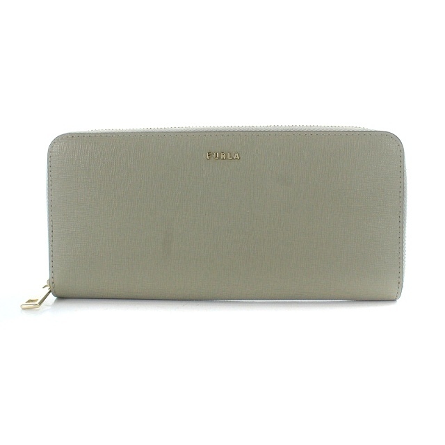 フルラ FURLA BABYLON 長財布 ラウンドファスナー グレー - 財布