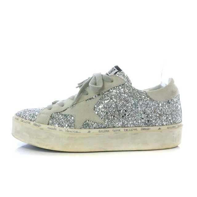 GOLDEN GOOSE(ゴールデングース)のゴールデングース スニーカー ローカット HI STAR 37 シルバー色 レディースの靴/シューズ(スニーカー)の商品写真