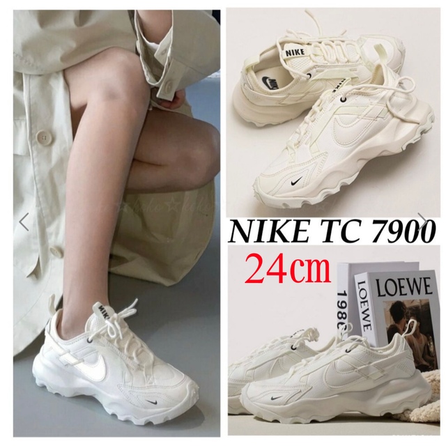 25cm NIKE WMNS TC7900 tc7900 ホワイト スニーカー