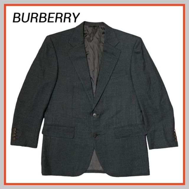 BURBERRY(バーバリー)の✨BURBERRY バーバリー テーラードジャケット メンズ L 古着 ブラック メンズのジャケット/アウター(テーラードジャケット)の商品写真