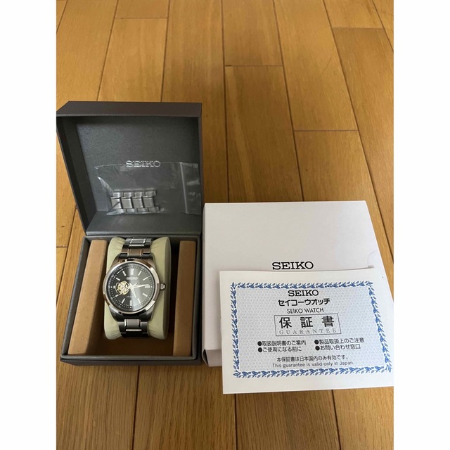 SEIKO(セイコー)の☆最終値下げ☆SEIKO 機械式時計 10気圧防水 裏スケ スケルトン セイコー メンズの時計(腕時計(アナログ))の商品写真