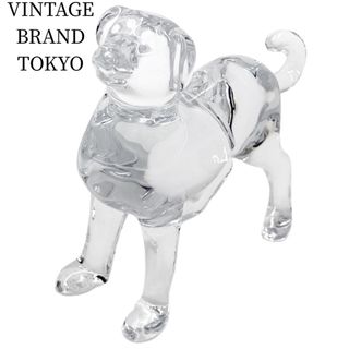 バカラ(Baccarat)の【値下げ中】Baccarat バカラ オブジェ Zodiac Dog 犬 フィギュア インテリア 置物 メンズ レディース  クリスタルガラス   クリア ユニセックス 人気 美品【中古品】(彫刻/オブジェ)