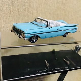 シボレー(Chevrolet)のspark社製　1/43 chevy impala 1959(ミニカー)
