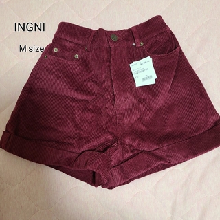 イング(INGNI)のINGNI コーデュロイ ショートパンツ ボルドー(ショートパンツ)