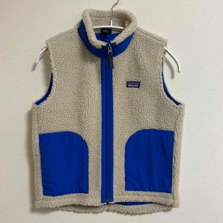 パタゴニア(patagonia)のパタゴニア　キッズ　ボアベスト　Sサイズ(ジャケット/上着)