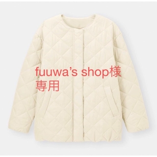 ジーユー(GU)のfuuwa’s shop様　GU キルティングブルゾン　XS NATULAL(ブルゾン)