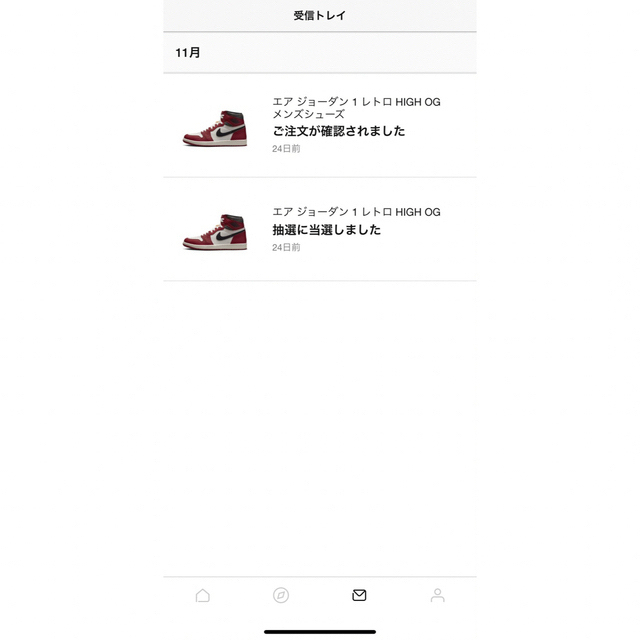 NIKE(ナイキ)のNIKE AIR JORDAN 1 RETRO HIGH OG CHICAGO メンズの靴/シューズ(スニーカー)の商品写真