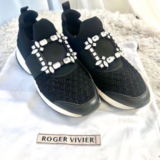 ロジェヴィヴィエ(ROGER VIVIER)のロジェヴィヴィエ　ストラスバックル　スニーカー　スリッポン　ヴィヴラン　靴　美品(スニーカー)