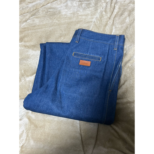 1LDK SELECT(ワンエルディーケーセレクト)のcristaseya Denim Pleated Trousers メンズのパンツ(デニム/ジーンズ)の商品写真