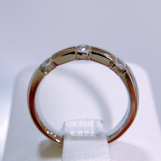 DE BEERS(デビアス)のPT900ダイヤモンドリング エタニティダイヤリング  TRILOGY  K18 レディースのアクセサリー(リング(指輪))の商品写真