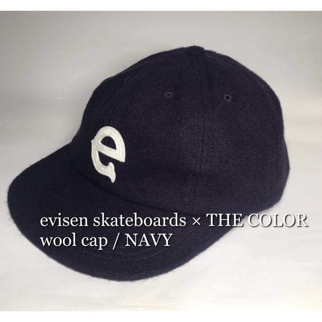 EVISEN×THE COLOR wool cap / NAVY