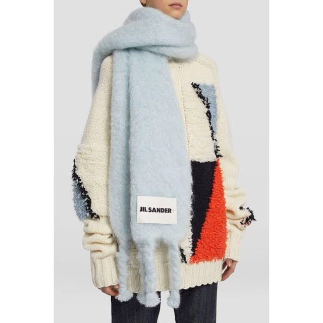 ジルサンダープラス JIL SANDER 21AW モヘアマフラー 大判ストール
