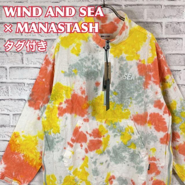 WIND AND SEA   WIND AND SEA × MANASTASH タイダイハーフジップ