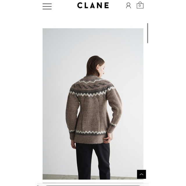 CLANE NORDIC WEST SHAPE CARDIGAN