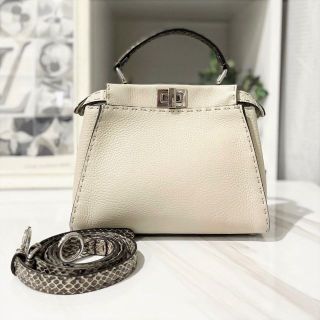 フェンディ(FENDI)のフェンディ　ピーカブー　ミニ　2way　セレリア×パイソン　8BN244(ハンドバッグ)