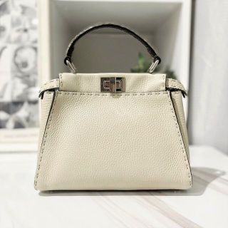 FENDI フェンディ ピーカブー ミニ スモール セレリア  パイソン 2WA