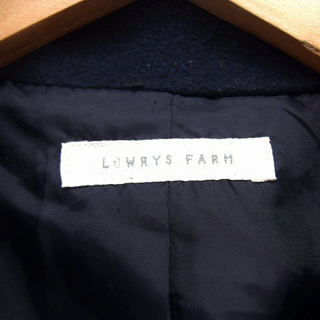 LOWRYS FARM(ローリーズファーム)のローリーズファーム チェスター コート アウター ミドル スリット 無地 F 黒 レディースのジャケット/アウター(その他)の商品写真