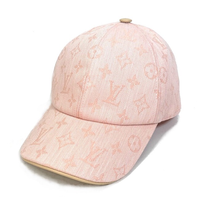 超爆安 LOUIS VUITTON ピンク ローズ コットン キャップ 帽子