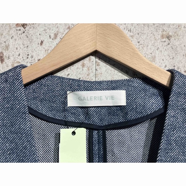 GALERIE VIE - セール GALERIE VIE ノーカラーリネンコートの通販 by