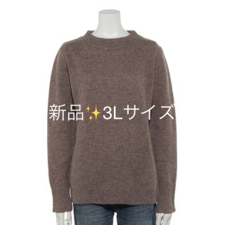 新品✨タグ付き♪定価11,550円　ニット　3L   モカ系ほか　大特価(ニット/セーター)