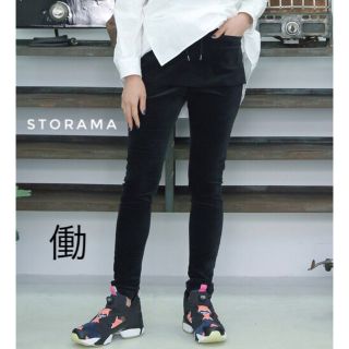 ストラマ(STORAMA)のSTORAMA APRON SKINNY VELVET PANTS (カジュアルパンツ)