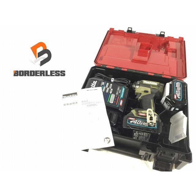 ☆未使用品☆makita マキタ 40Vmax 充電式インパクトドライバ